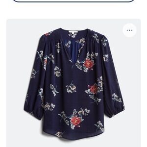 Floral Navy Women's Top